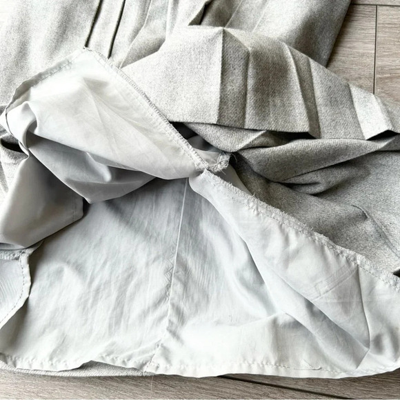 Vintage TanJay Wool Blend Pleated Midi Skirt Made in Canada - Picture 7 of 14